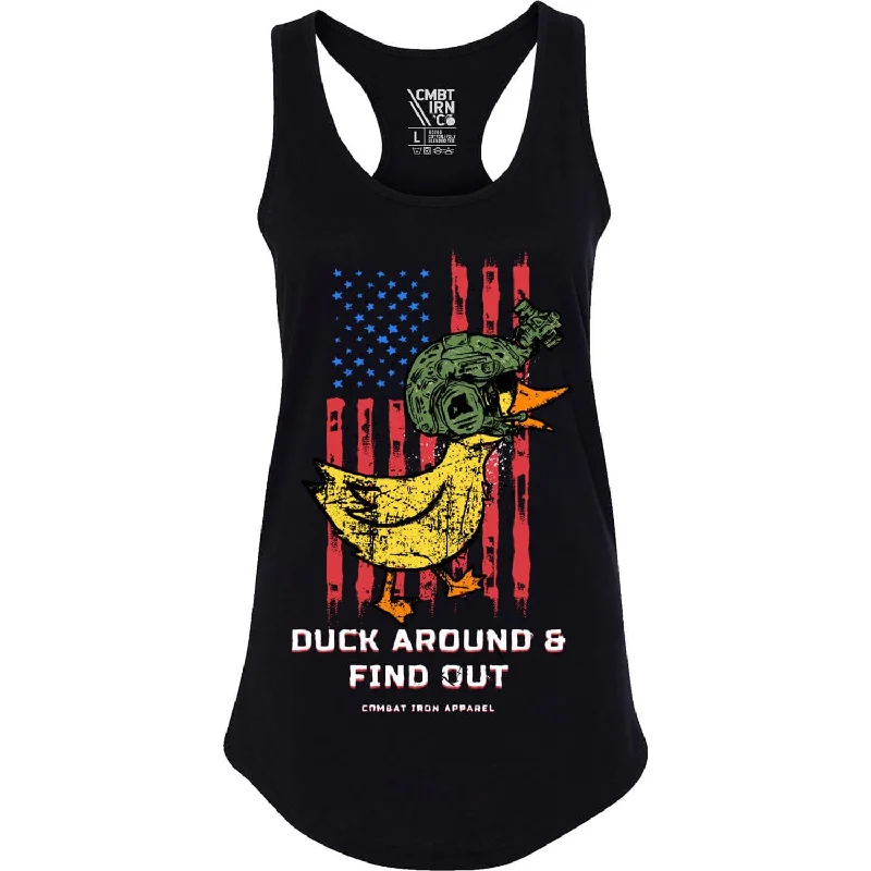 DAFO : Duck Around & Find Out Women's Racerback Tank