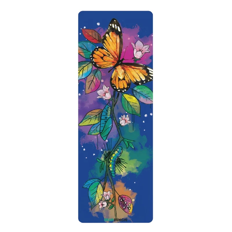 GearBunch Blue Metamorphosis Yoga Mat