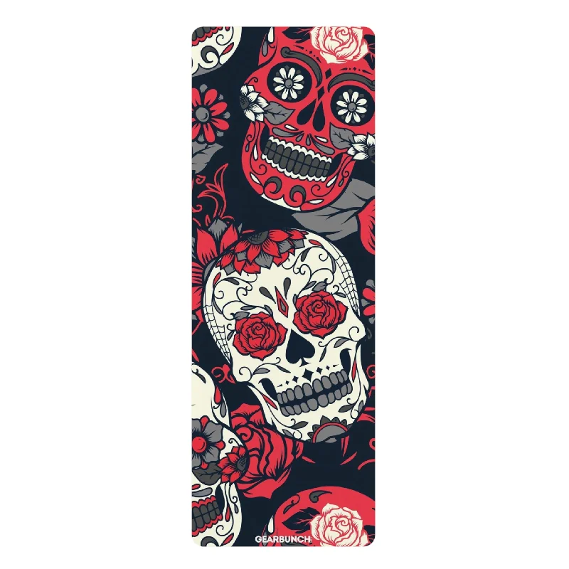 GearBunch Pink Sugar Skull Yoga Mat