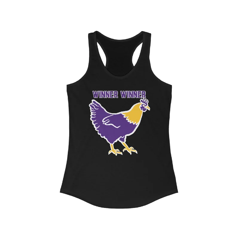 Ladies Ideal Racerback Tank - Winner Winner Chicken Dinner