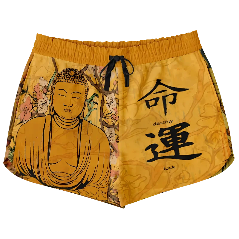 SERENE BUDDHA SAKURA LOOSE YOGA SHORTS