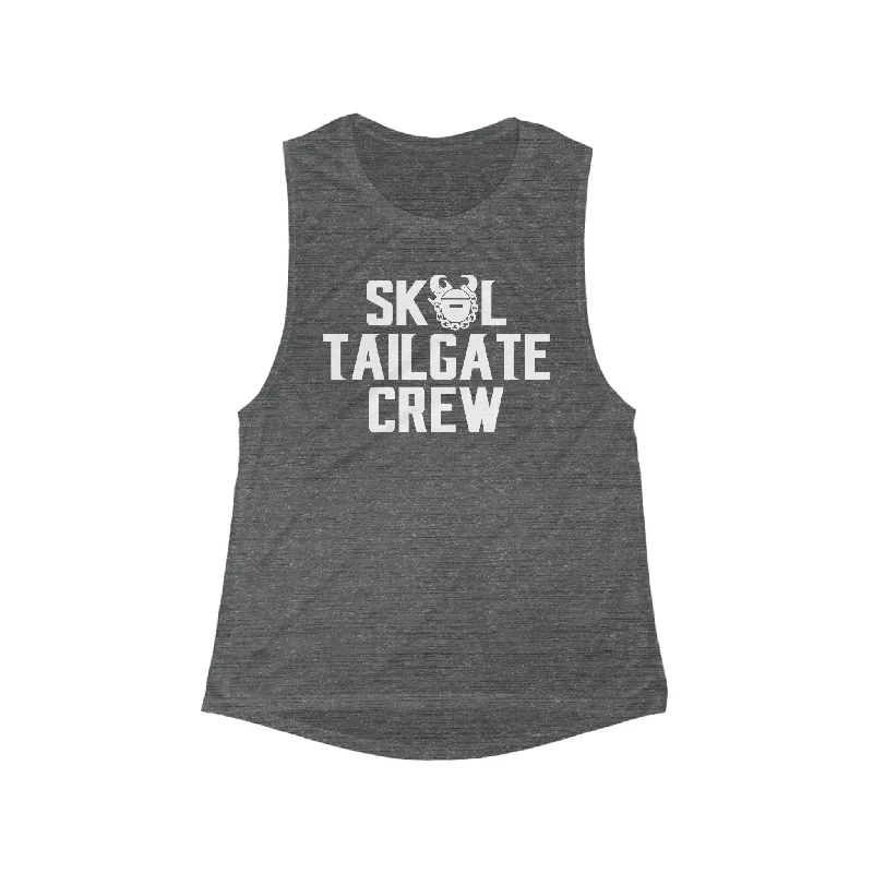 Women's Flowy Scoop Muscle Tank - Tailgate Crew