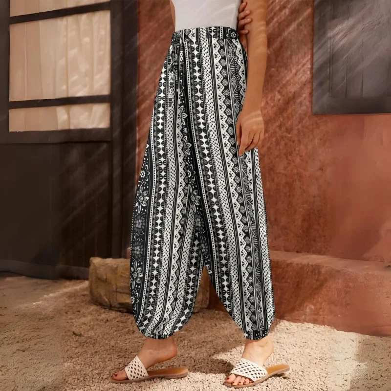 BOHO ETHNIC BUDDHA YOGA PANTS