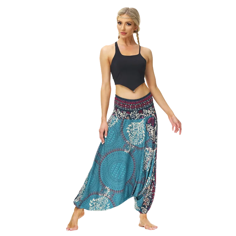 BOHO YOGA WIDE LEG BUDDHA PANTS