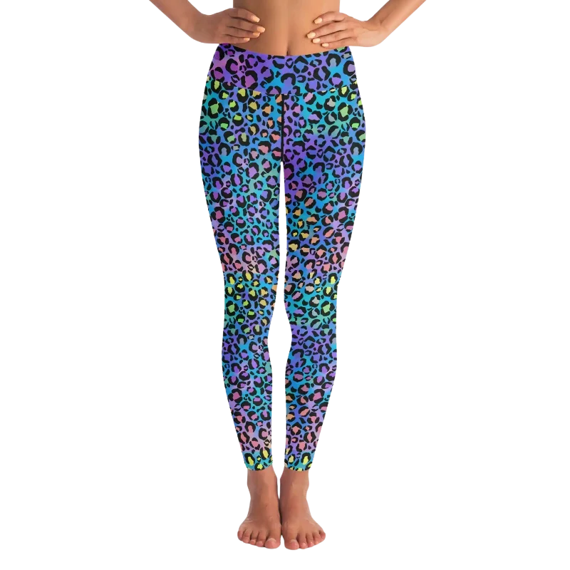 NEON LEOPARD YOGA LEGGINGS