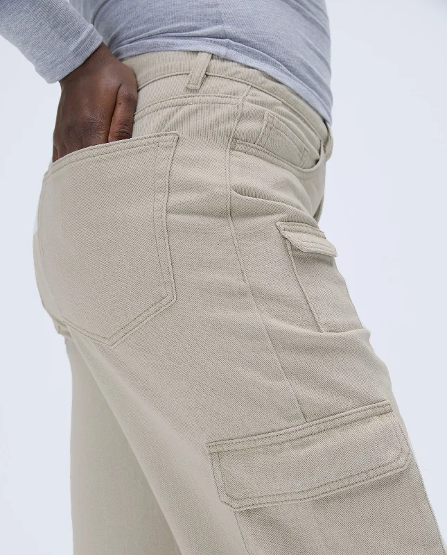 Pocket Detail Cargo Pant - Stone