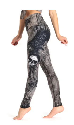 The Raven Printed Yoga Leggings