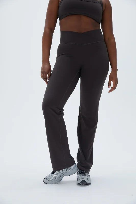 Ultimate Wrap Over Yoga Pant - Coffee Bean