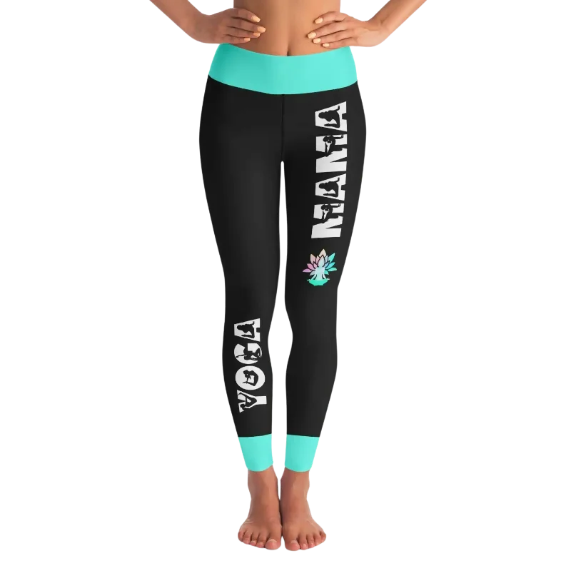 YOGA MAMA SEAFOAM GREEN LEGGINGS