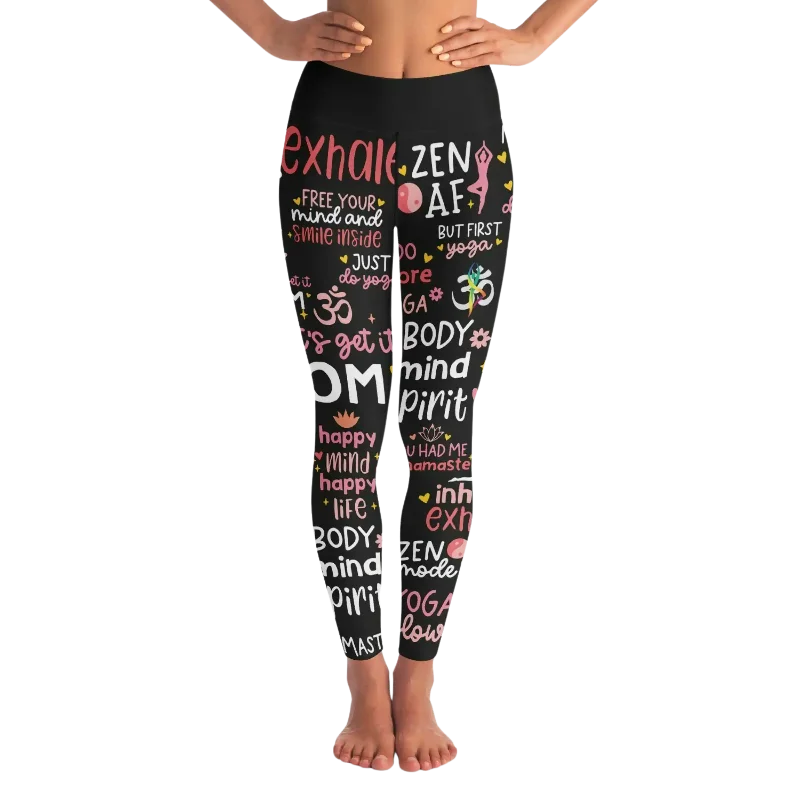 YOGA QUOTE LEGGINGS