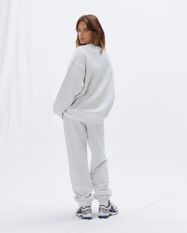 ADA Oversized Sweatshirt - Light Grey Melange