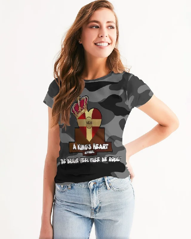 AKH Black Camouflage Women's Tee