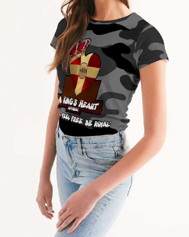 AKH Black Camouflage Women's Tee