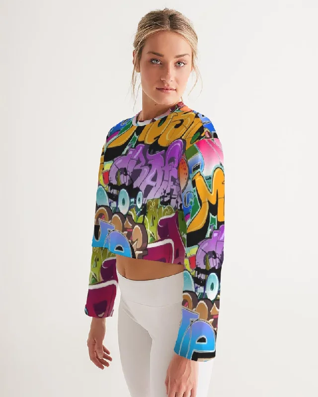 AKH Graffiti Art Women's Cropped Sweatshirt