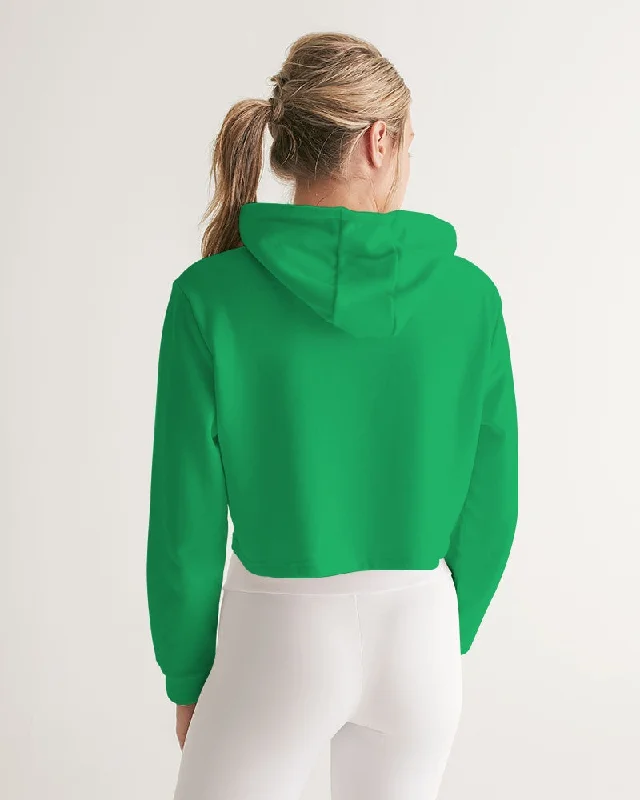 AKH Green Women's Cropped Hoodie