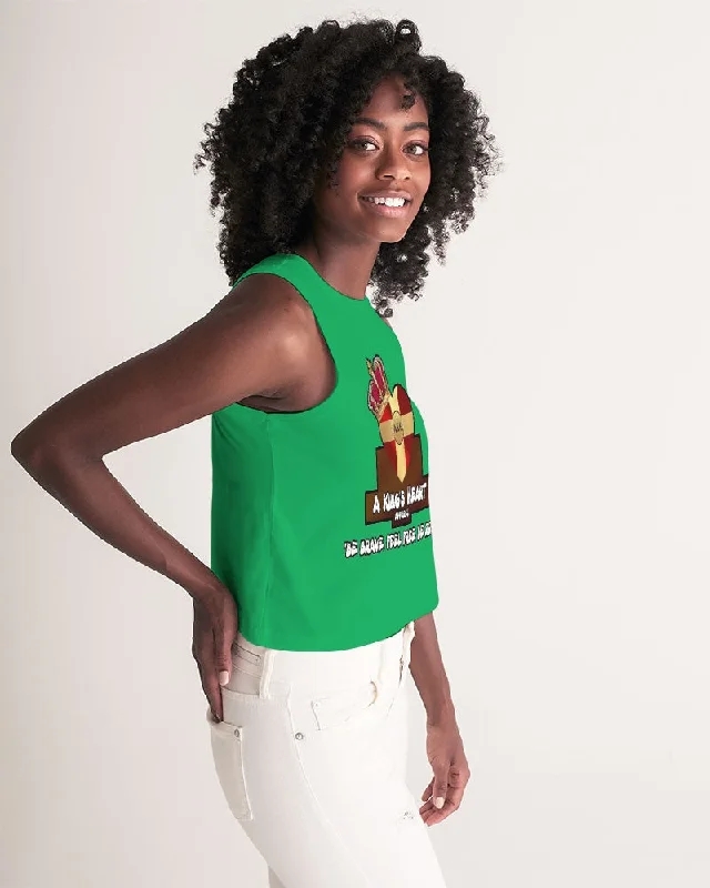 AKH Green Women's Cropped Tank