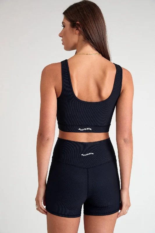 Eco Rib Contour Sports Bra (Black)