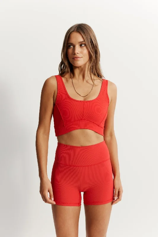 Eco Rib Contour Sports Bra (Watermelon)