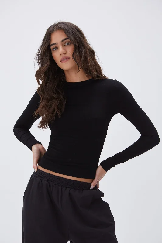 Long Sleeve Top - Black