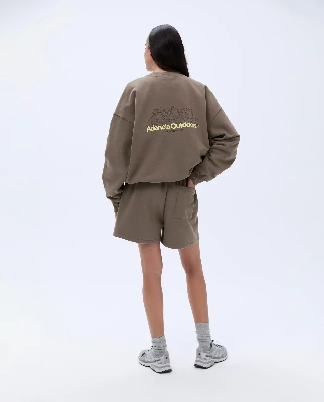 Trail Oversized Sweatshirt  - Cocoa Brown