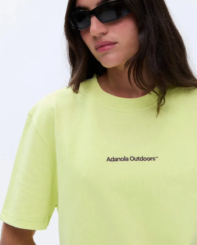 Trail Short Sleeve Oversized T-shirt - Lime