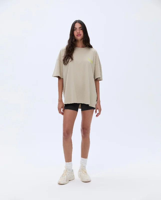 Trail Washed Short Sleeve Oversized T-shirt - Sand