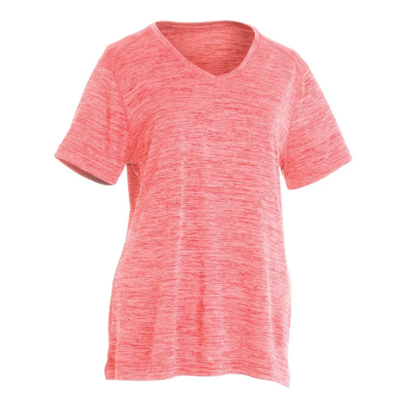 Charles River Women's Pink Space Dye Performance Tee