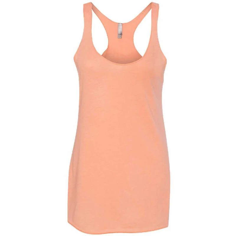 Next Level Women's Vintage Light Orange Triblend Racerback Tank