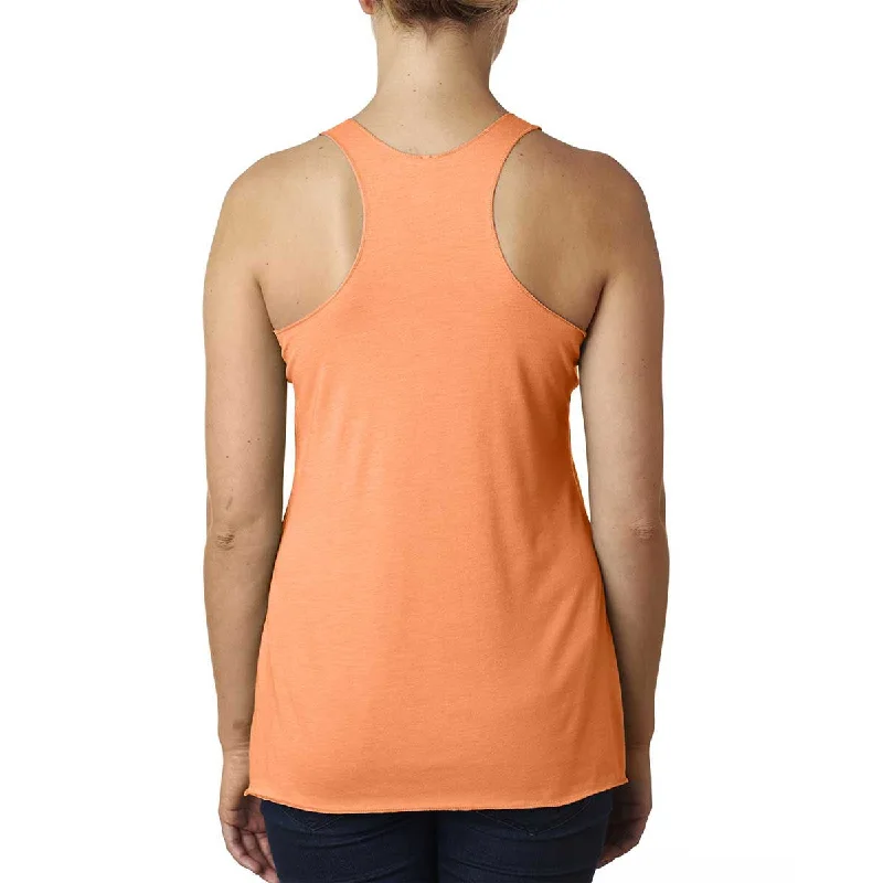 Next Level Women's Vintage Light Orange Triblend Racerback Tank