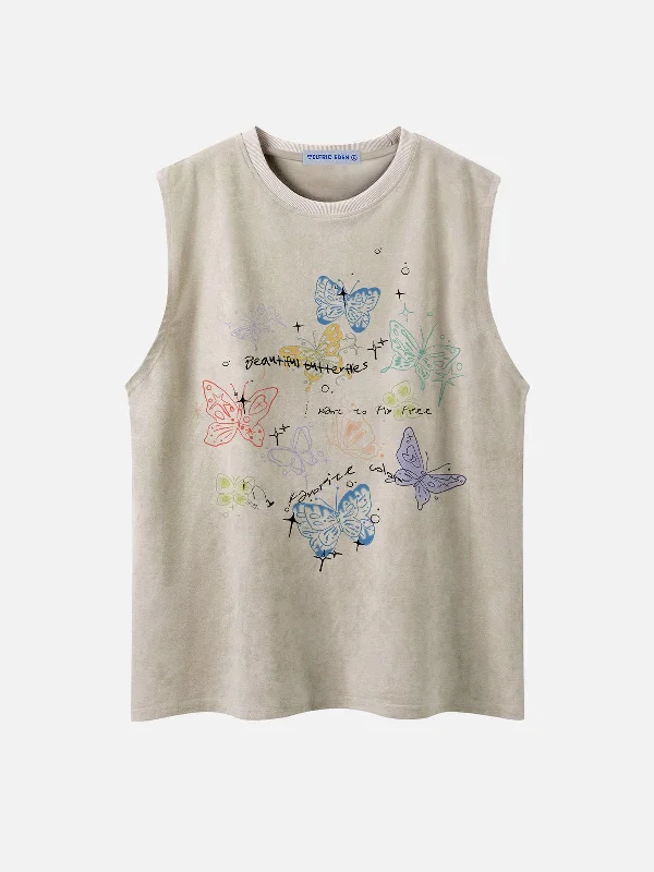 Aelfric Eden Colorful Butterfly Tank Top