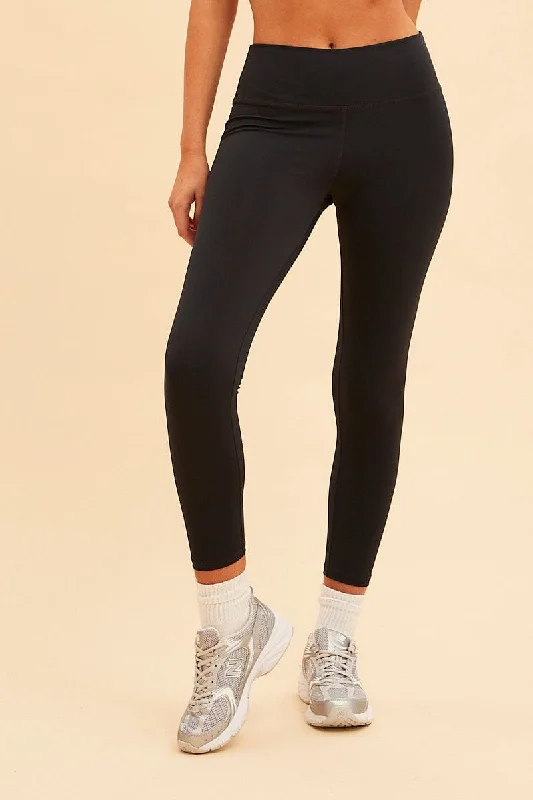 Black Sara Active Full Length Legging