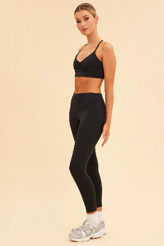 Black Sara Active Full Length Legging