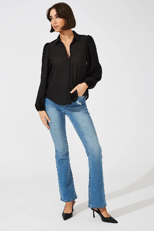 Black Shirt Long Sleeve Texture