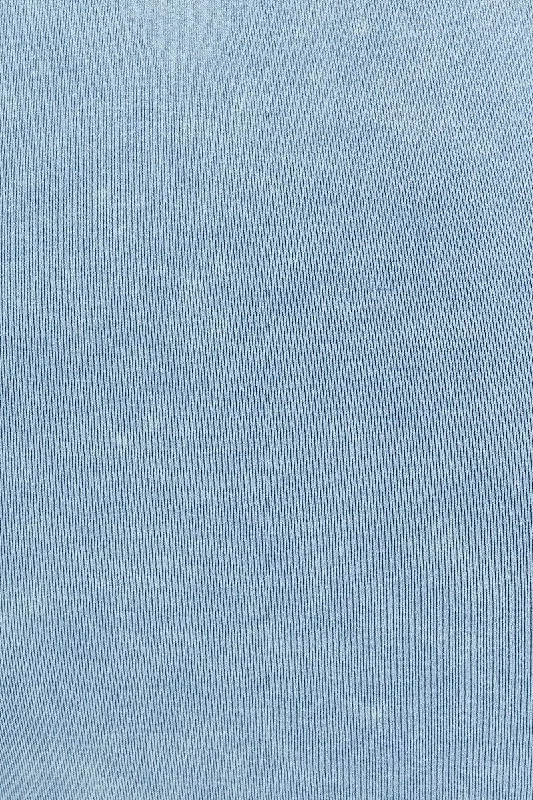 Blue Tank Top Crew Neck Washed Seamless