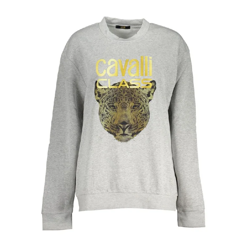 Cavalli Class Chic  Crew Neck Fleece Women's Sweatshirt