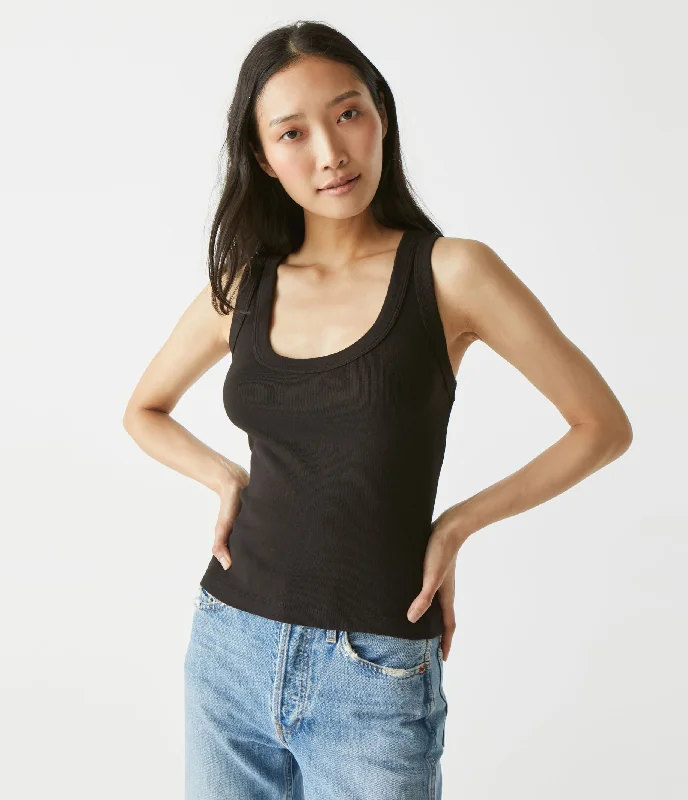 Elodie Cropped Scoop Neck Tank