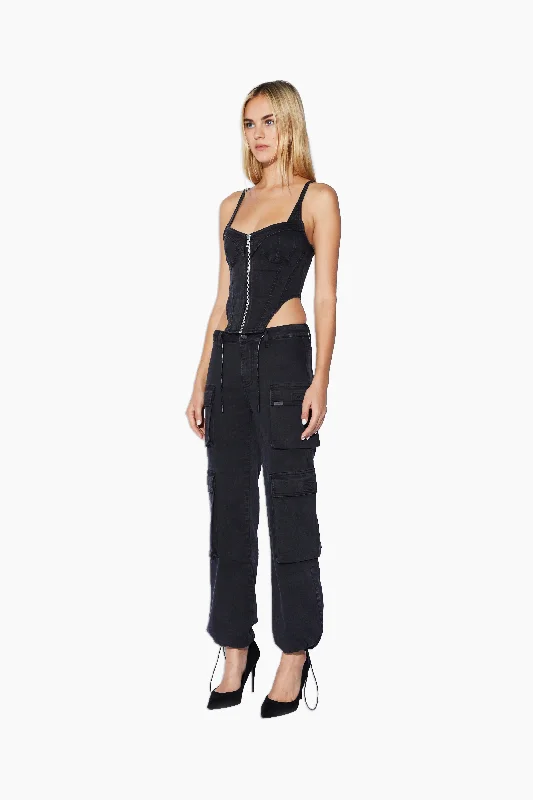 EZRA CARGO DENIM PANT | DENIM CHARCOAL