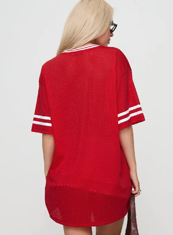 Michail Jersey Mini Dress Red