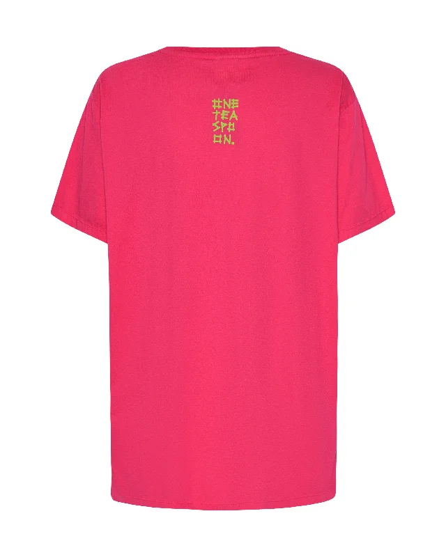 PINK GLO ONE TEASPOON ORGANIC LOGO UNISEX TEE