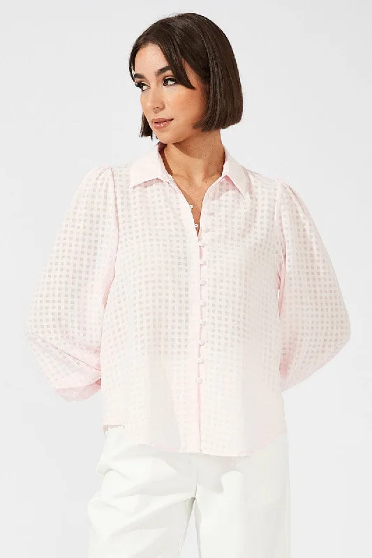 Pink Shirt Long Sleeve Texture