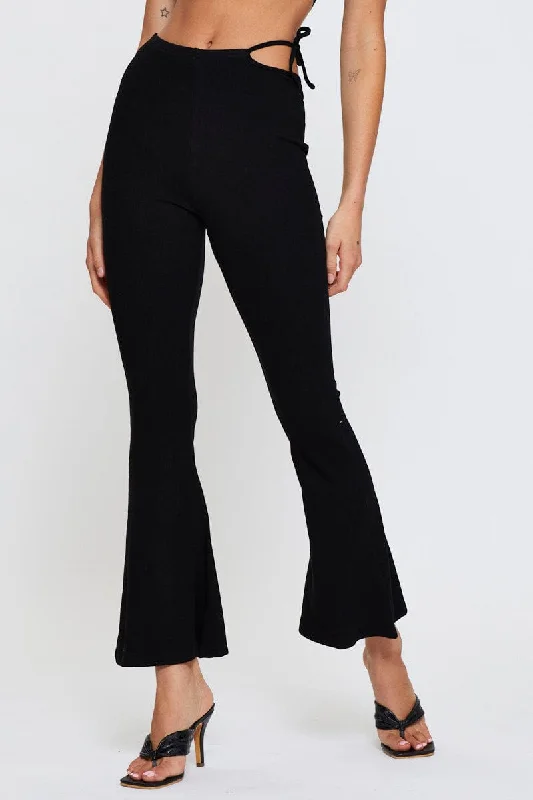 Black Flare Pants