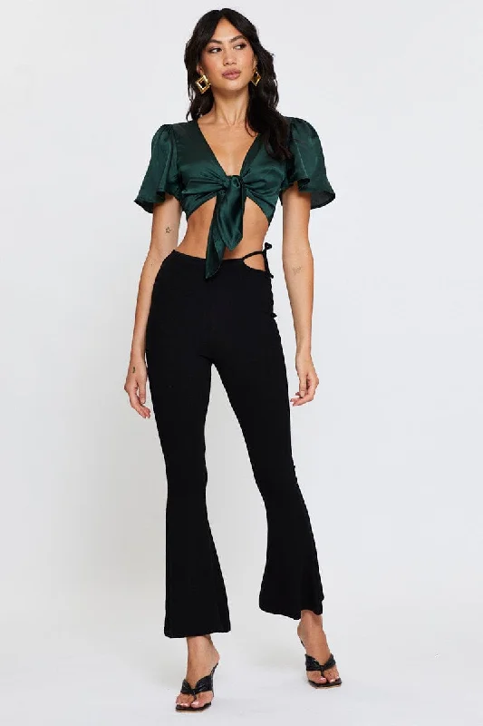 Black Flare Pants