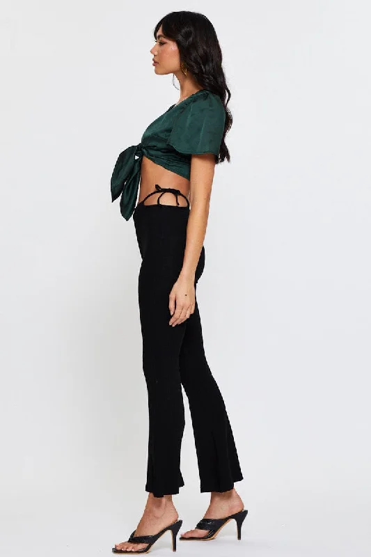 Black Flare Pants