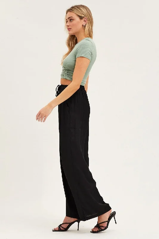 Black Wide Leg Pants