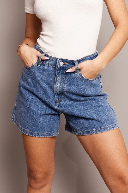 Denim Mom Denim Short High Rise