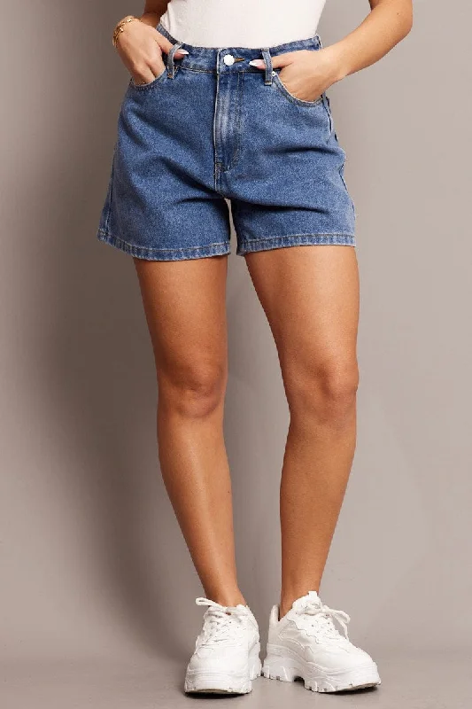 Denim Mom Denim Short High Rise