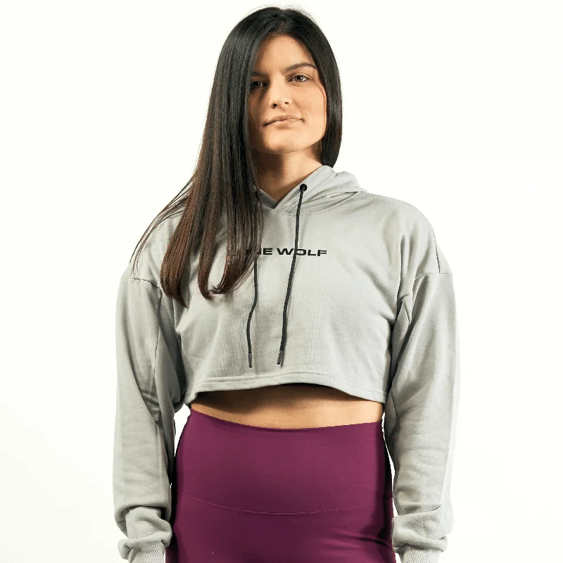 Gravity Gray Crop Top Jacket