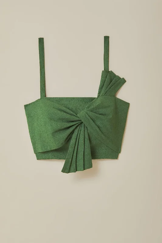 Green Front Bow Top