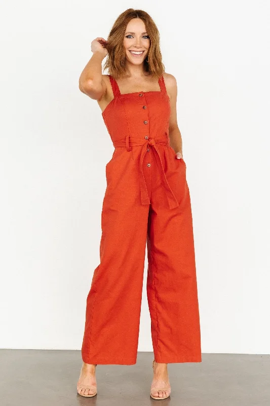 Hartford Jumpsuit | Rust