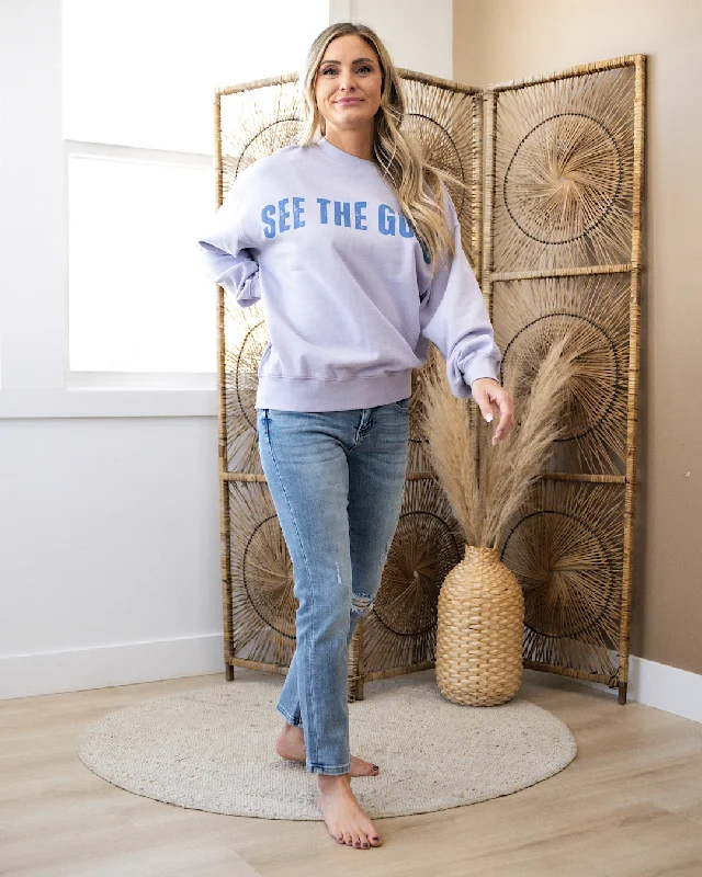 See the Good Periwinkle Sweatshirt FINAL SALE